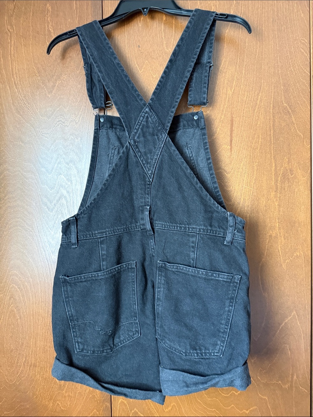 Free  People Ziggy Shortalls Black Denim NWT XS Ret $88 - Picture 7 of 9